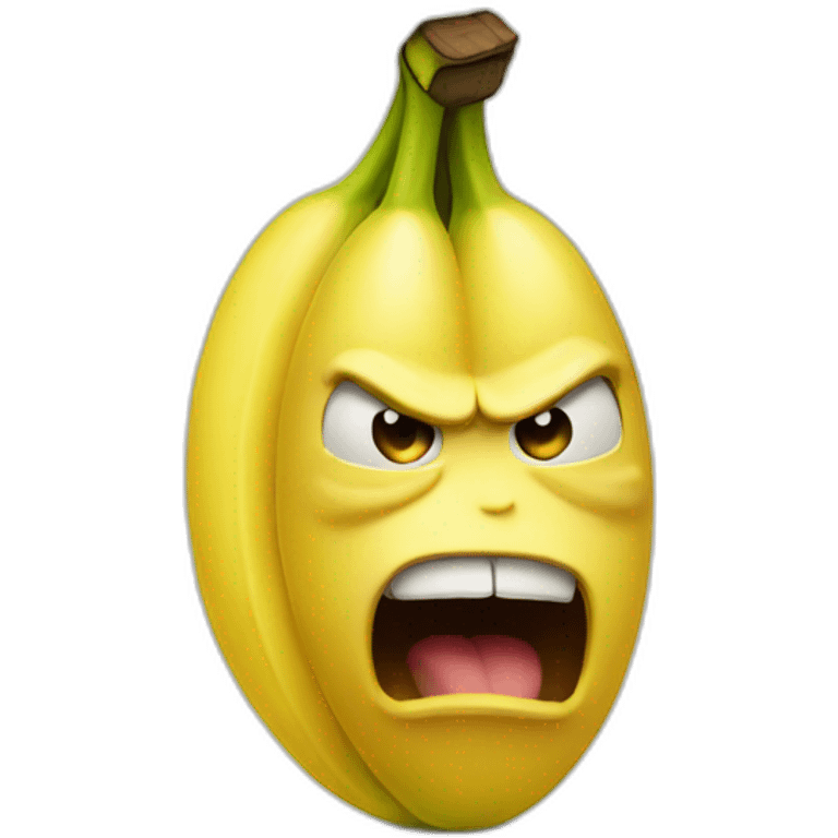 Banana angry emoji