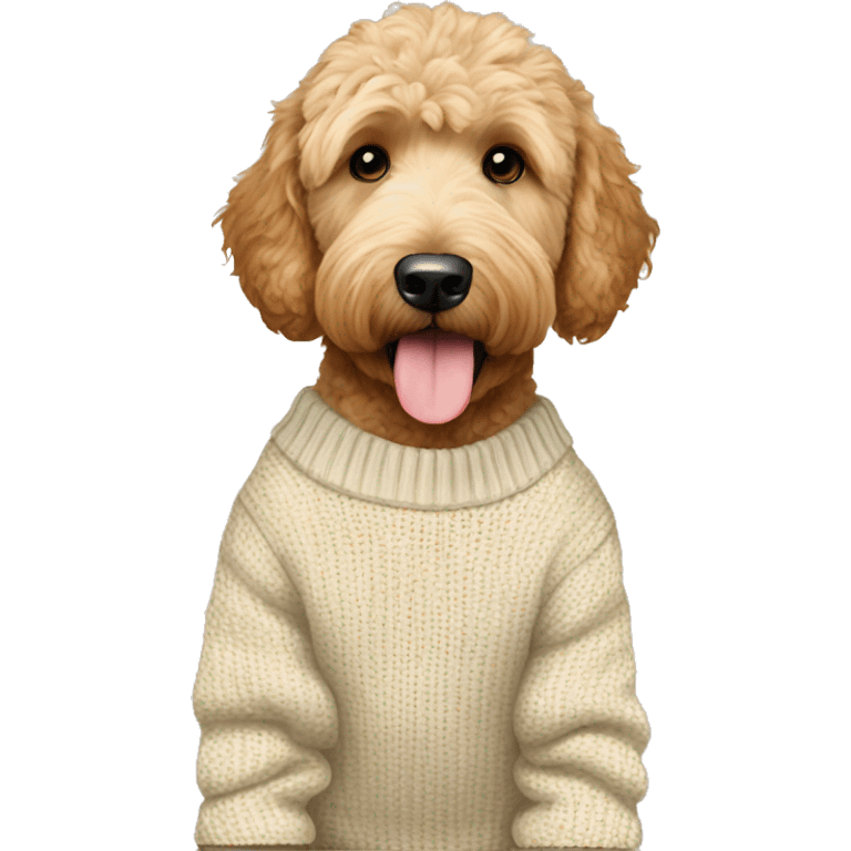 Goldendoodle sweater emoji