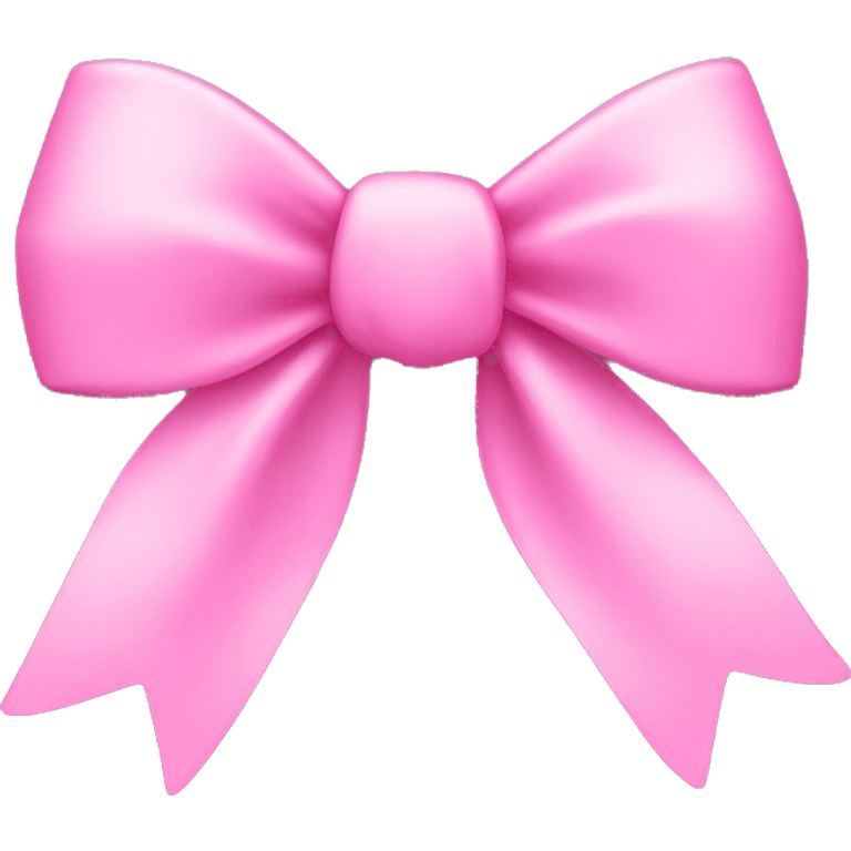 Coquette bow in pink emoji