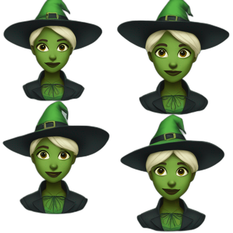 Cynthia Erivo green skin witch emoji