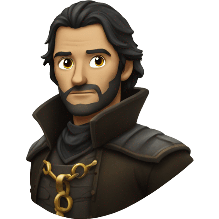 Corvo com círculo dourado atrás da cabeça  emoji