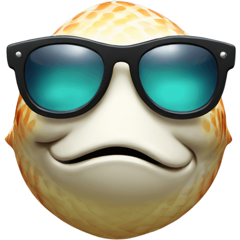 Fish with sunglasses emoji