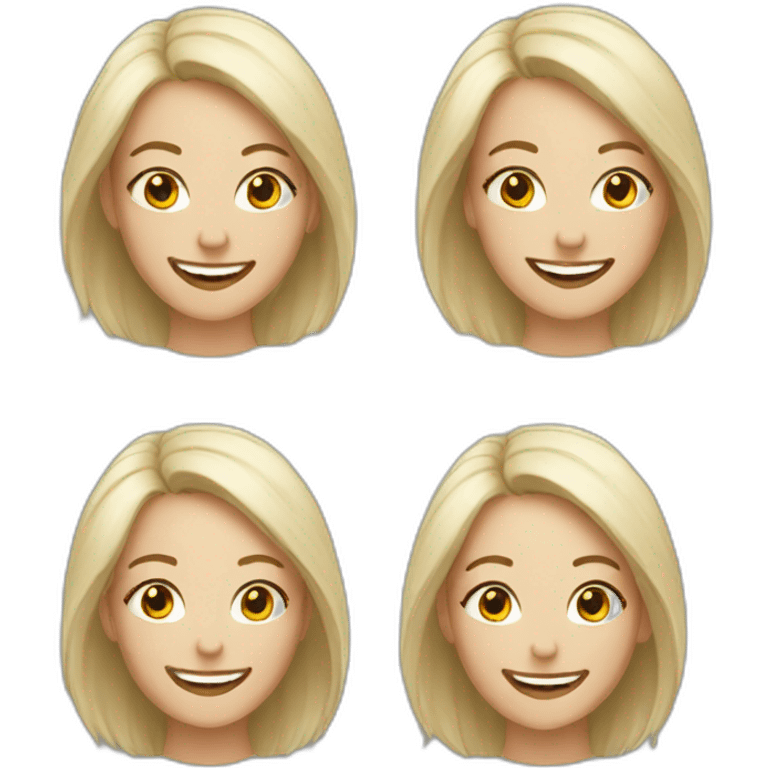 happy white-women emoji