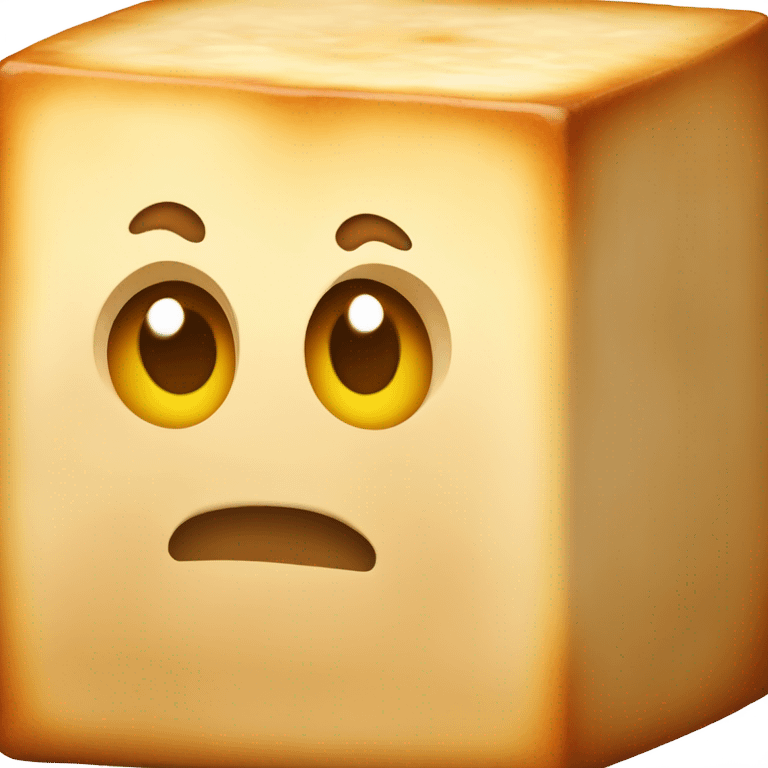 Roasted tofu cube emoji