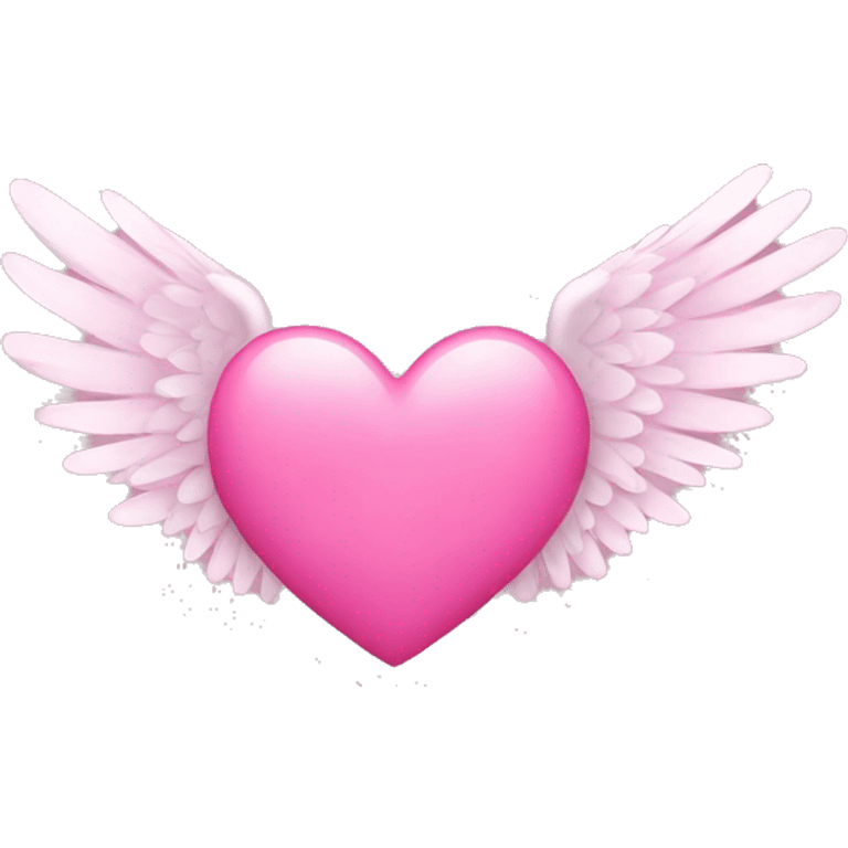 pink heart wings emoji