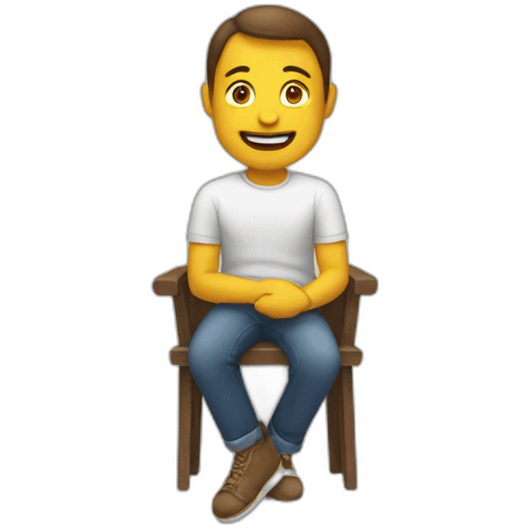 sitting is a wonderful thing to do emoji