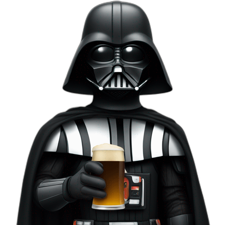 Dark Vador With beer  emoji