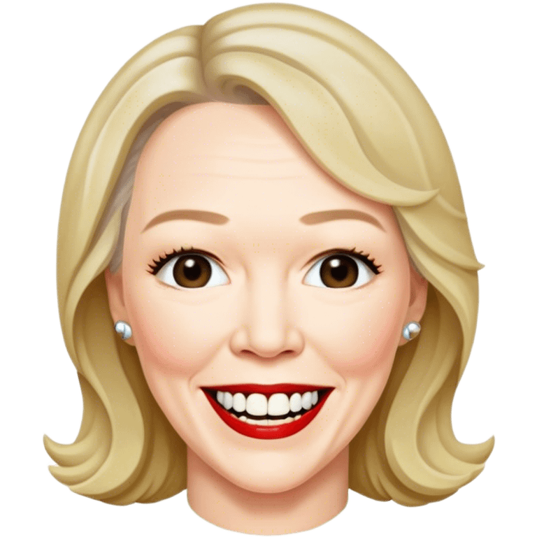 Catherine O'Hara with teeth emoji