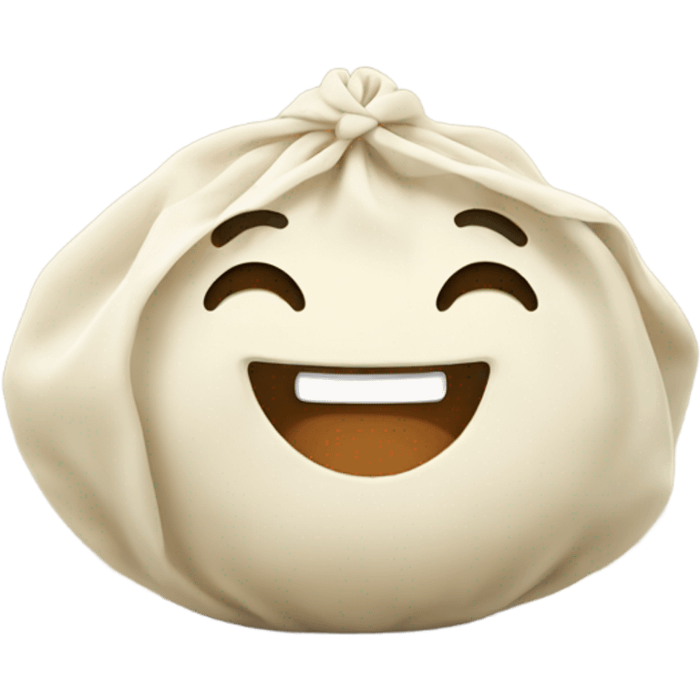 Happy dumpling emoji