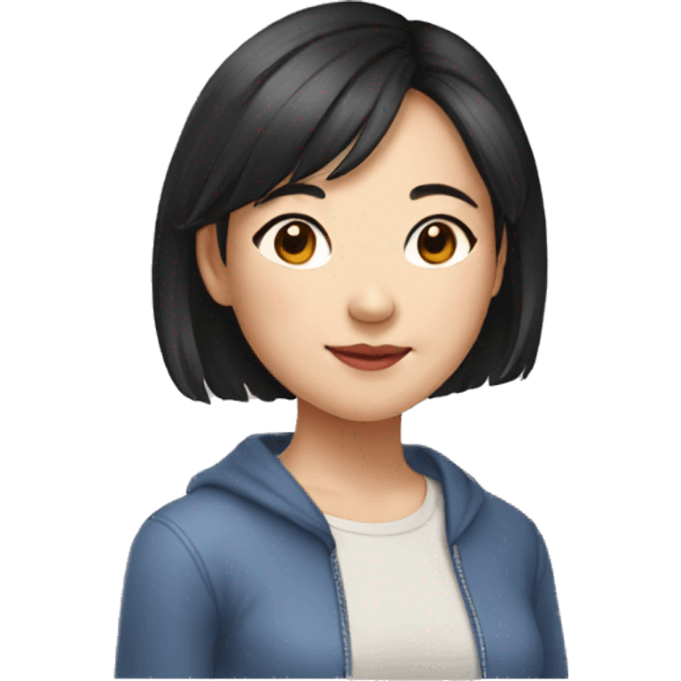 young chinise girl in her 20s emoji