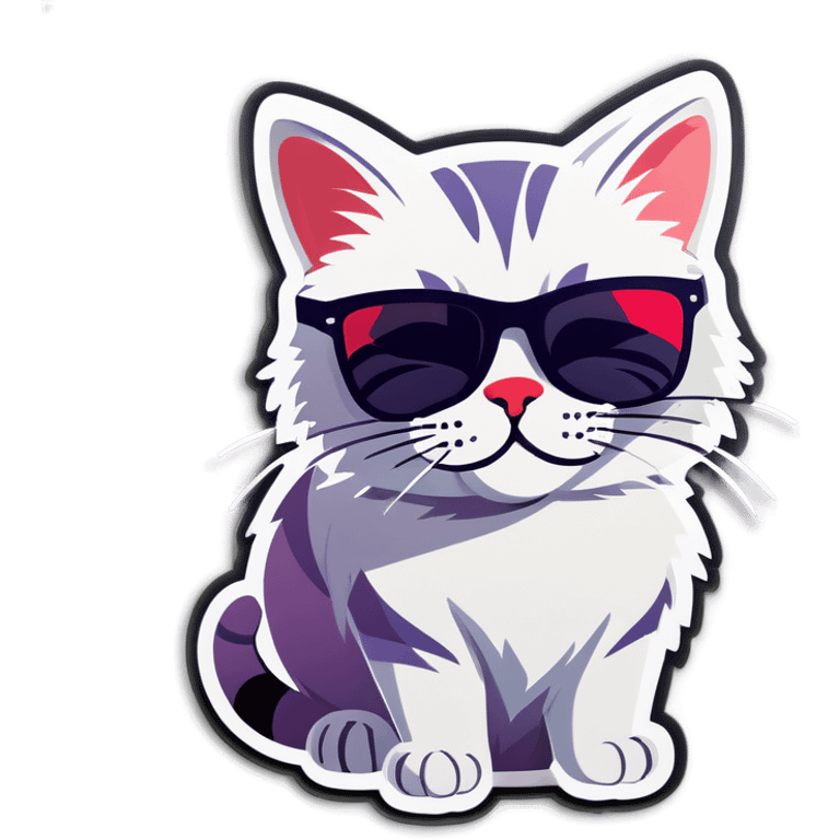 Cat with sunglasses emoji