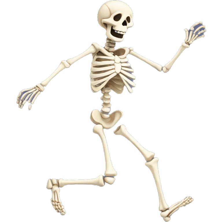 Skeleton dancing emoji