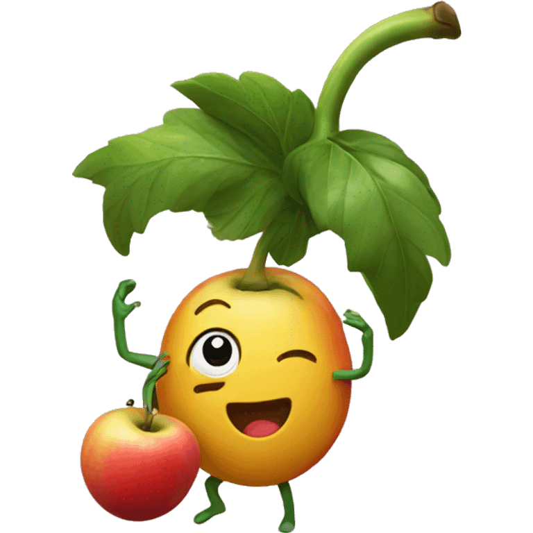 Dancing fruit emoji