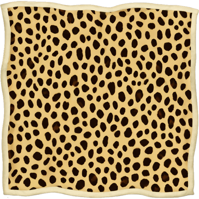 Cheetah print blanket emoji