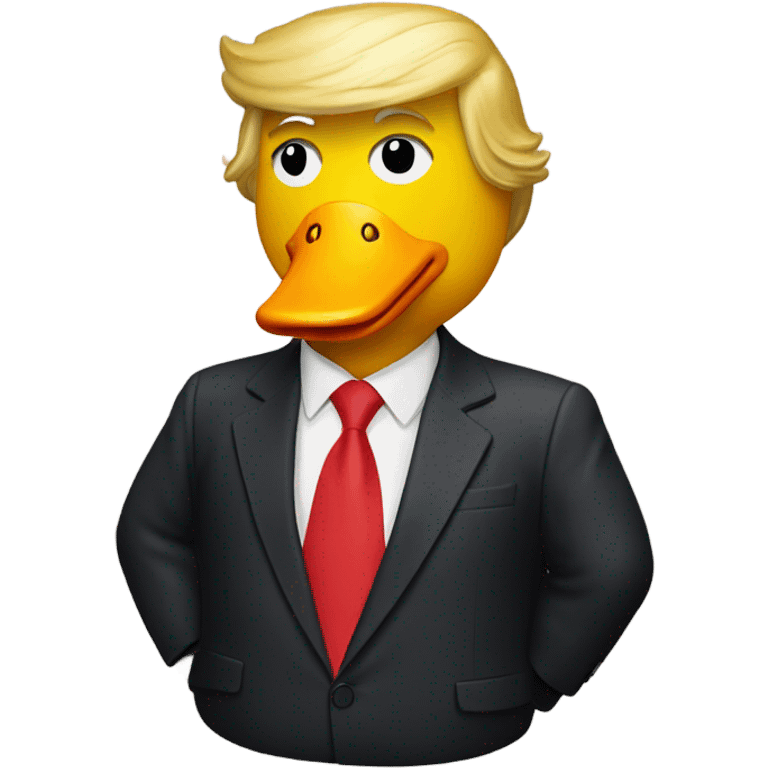 Donald Trump as a rubber duck emoji