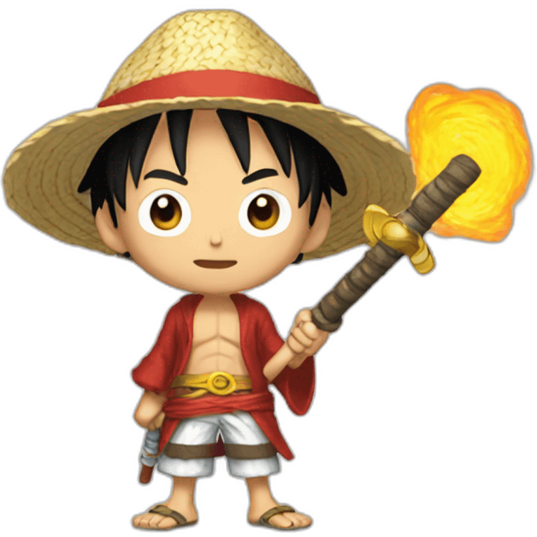 Luffy with a asword emoji