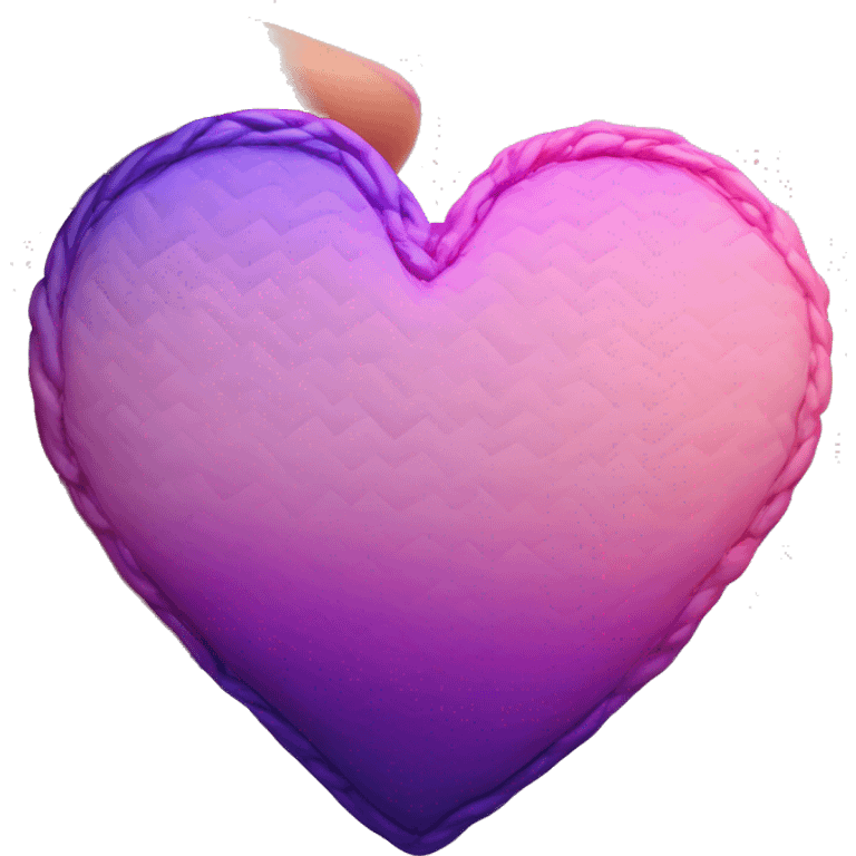 Pink and purple ombré heart emoji