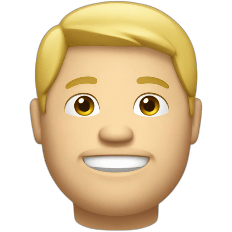 a chubby blonde guy emoji