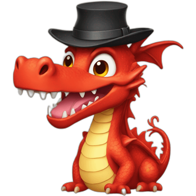 dragon in a hat emoji