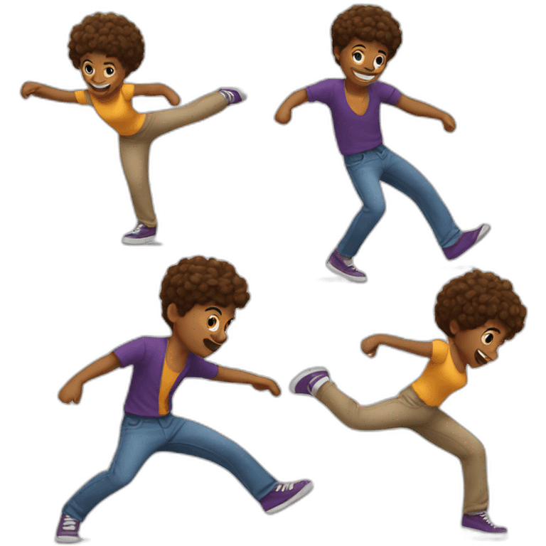 Shuffle dance emoji