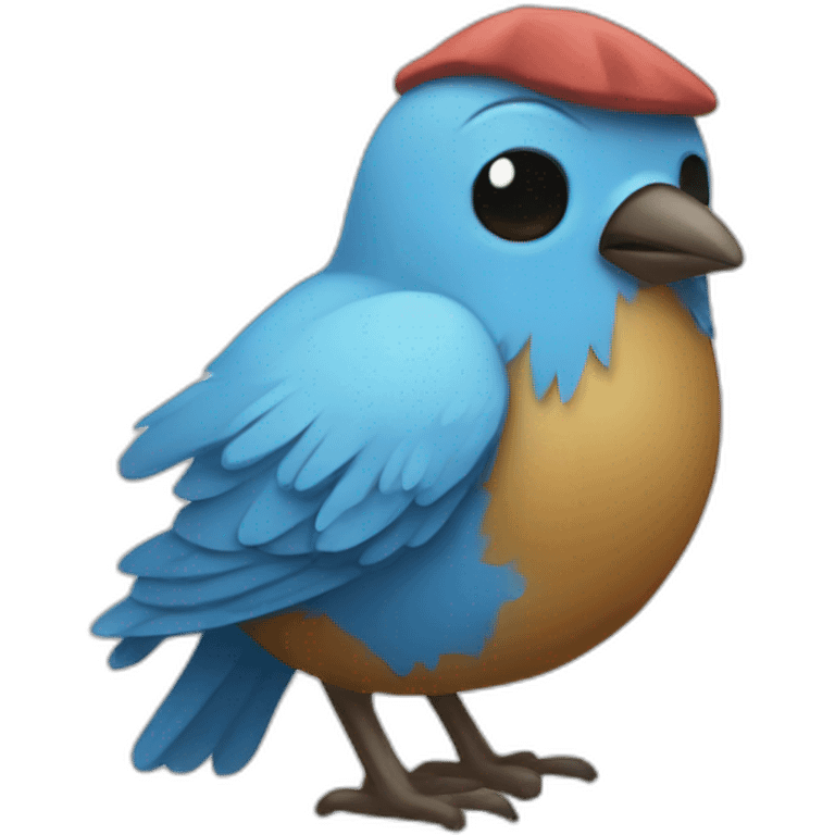 homeless twitter bird emoji