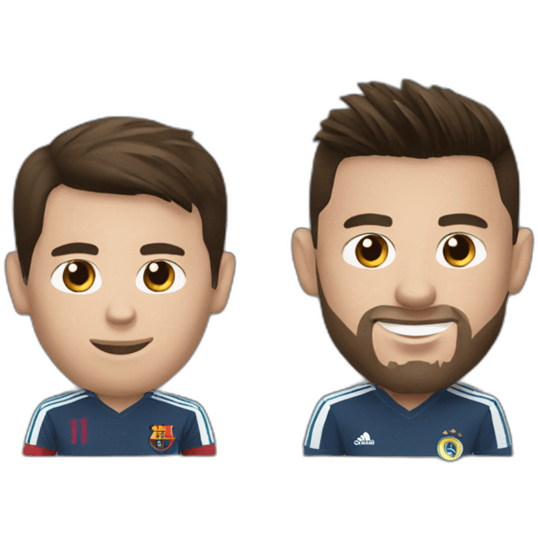 Messi et ronaldo emoji