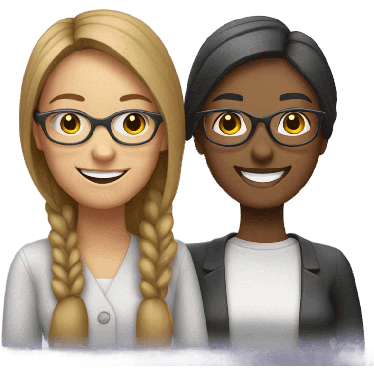 Couple women With Glases emoji