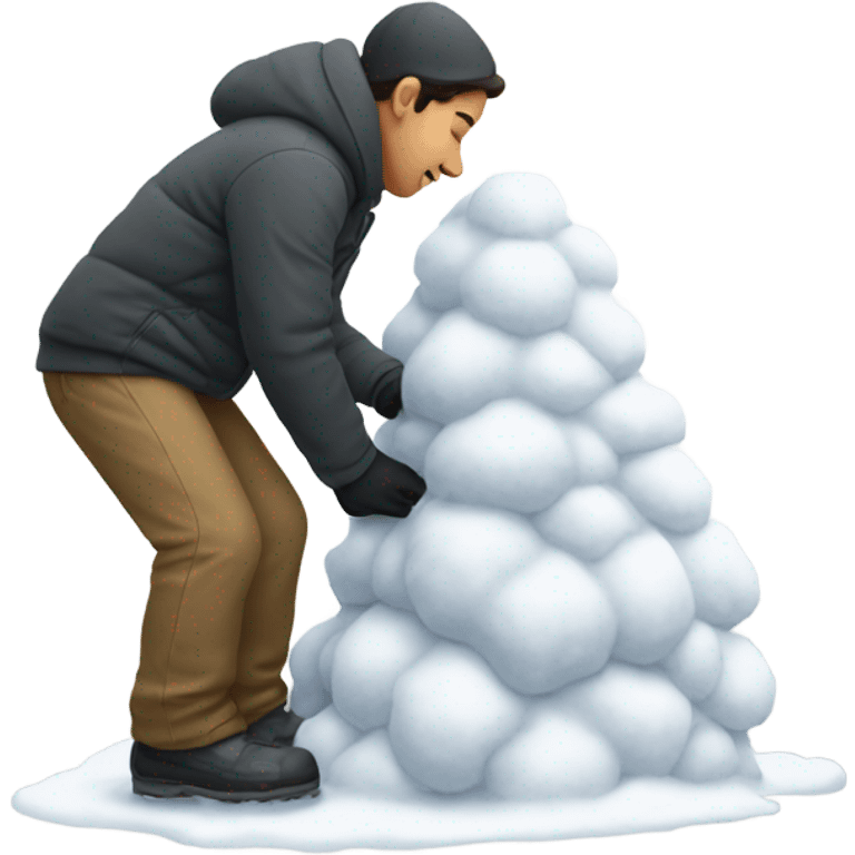 Person smelling snow  emoji