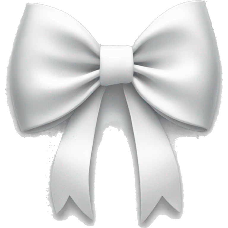 White bow on white bow emoji