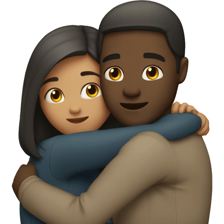 Couple hugging emoji