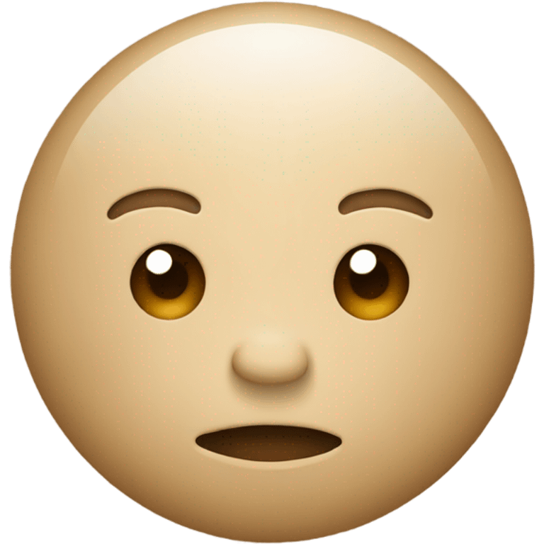 brown beige buble emoji