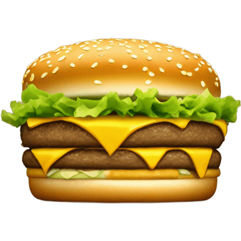 gold bigmac emoji