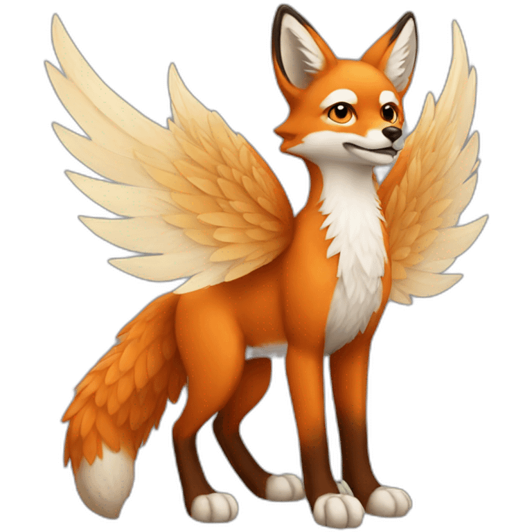 winged fox emoji