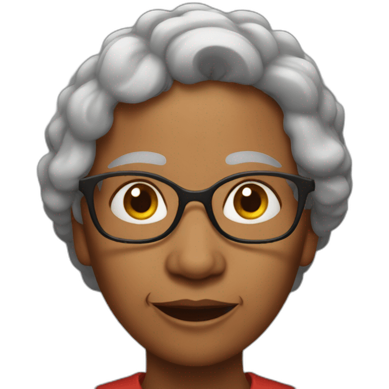 red grandmother emoji