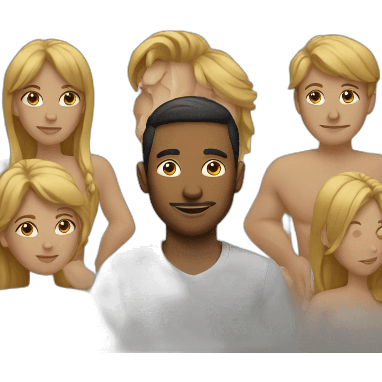 Women on men emoji