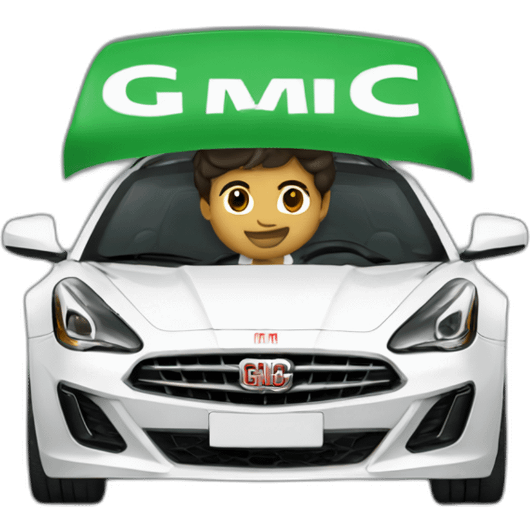 Cristiano - GMC car - Saudi dress emoji