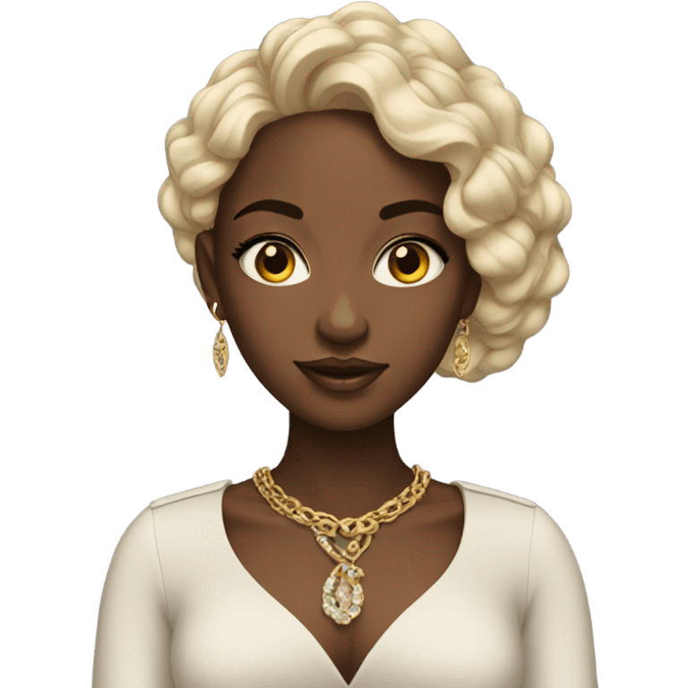 Black rich girl  emoji