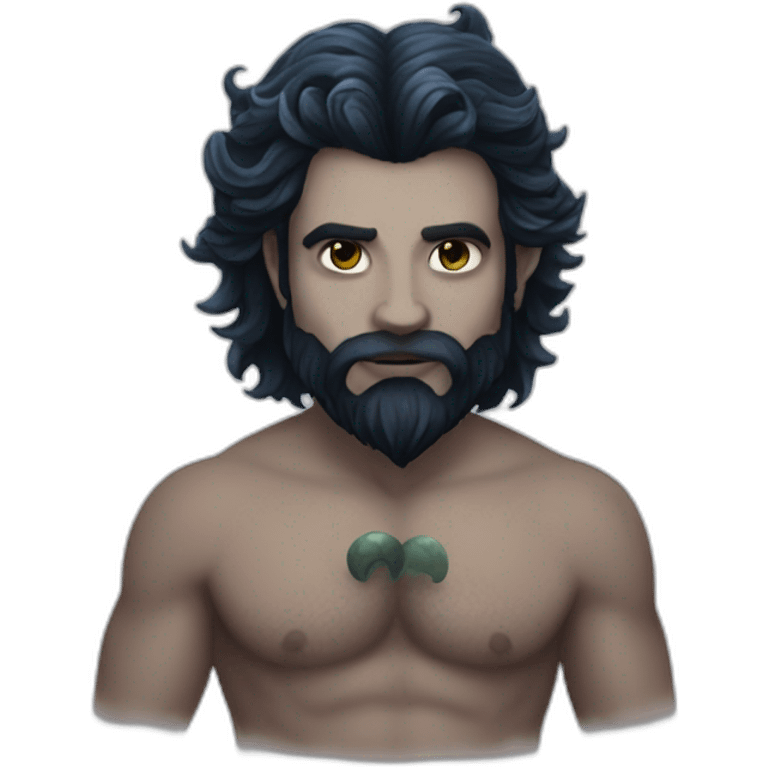 goth merman emoji