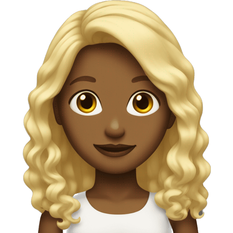 blond hair girl emoji