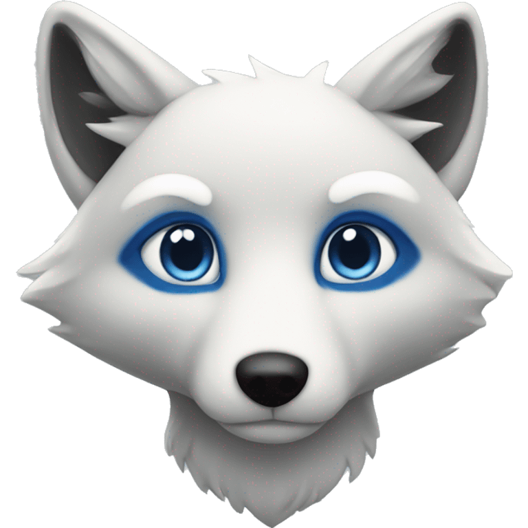 blue fox  emoji