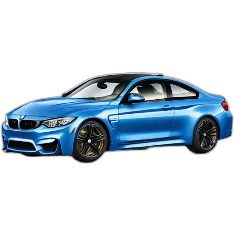 BMW M4 bleu emoji