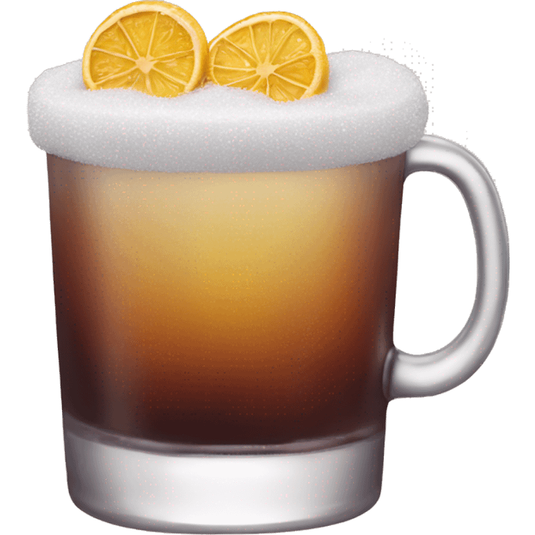 New Year's drink sugar rim emoji