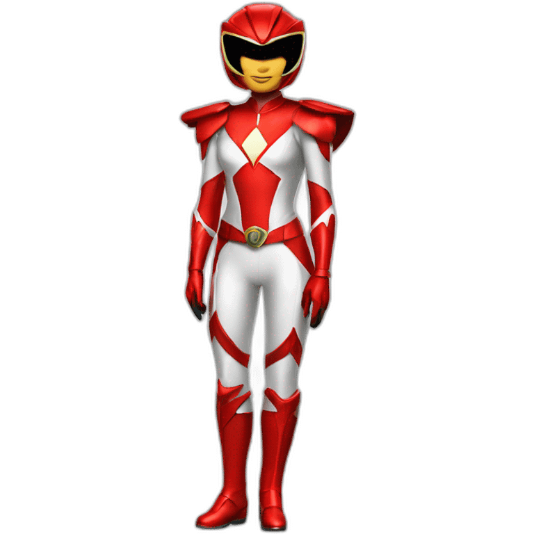 red power ranger lady emoji