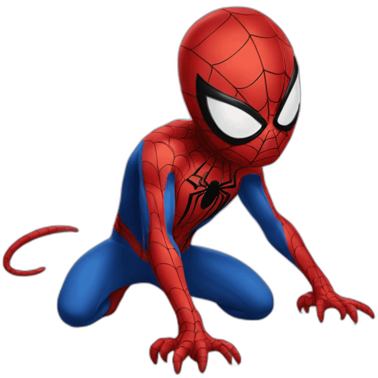 Cat spider man emoji