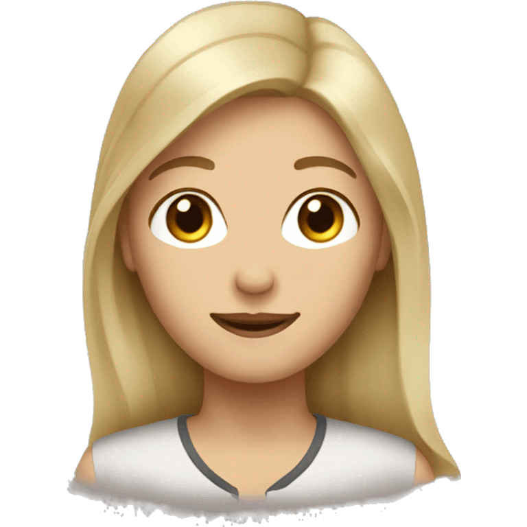 Blonde hair woman brown haired man emoji