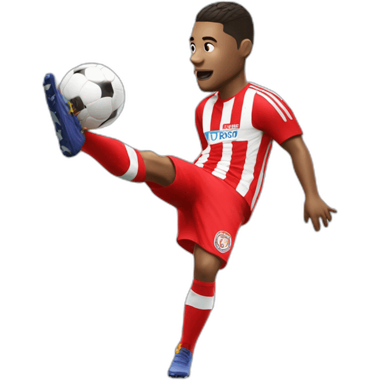 psv eindhoven player kicking emoji