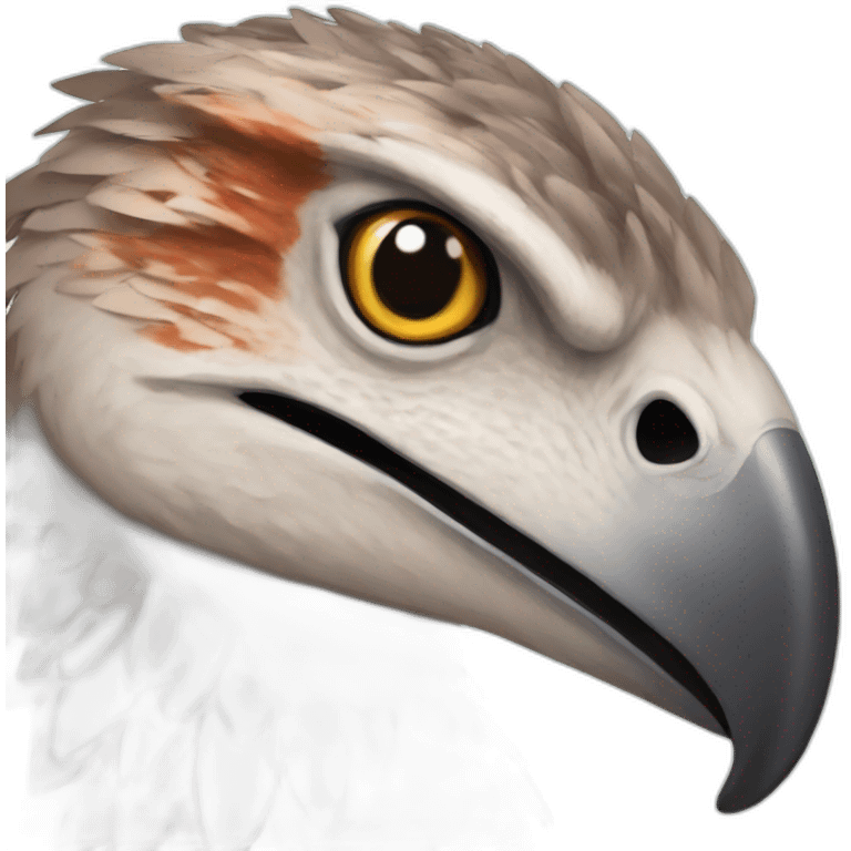 Raptor with feathers emoji