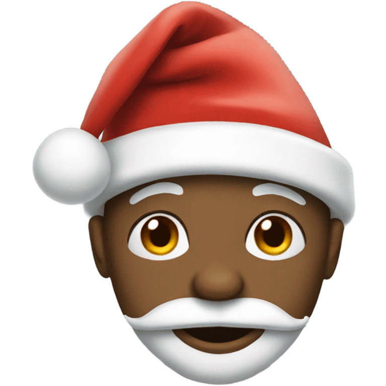 Remy wearing a Santa hat emoji