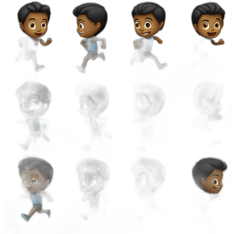 runing boy emoji