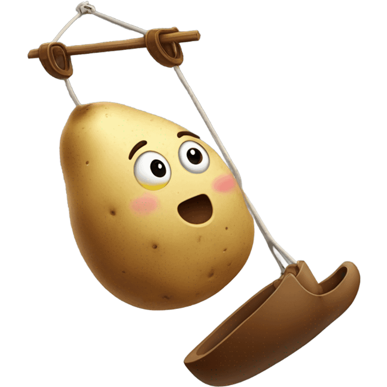 Potato shooting emoji